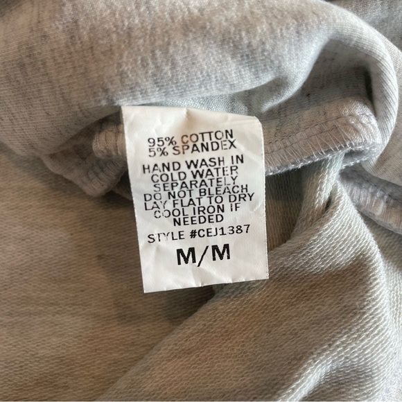 My Beloved Women’s Gray Asymmetrical Zip-up Sweatshirt Sz M - Picture 8 of 8